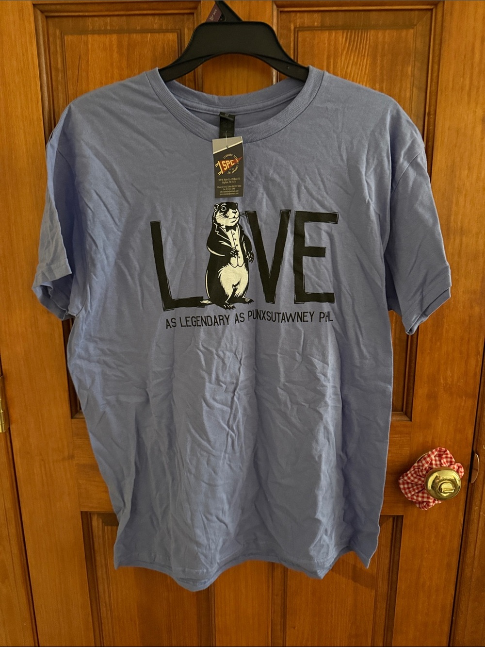 Love Groundhog Short Sleeve Tee - Blue